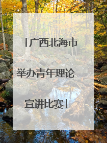 广西北海市举办青年理论宣讲比赛