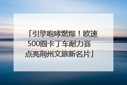 引擎咆哮燃爆！欧速500圈卡丁车耐力赛点亮荆州文旅新名片