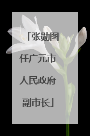 张勋图任广元市人民政府副市长