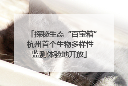 探秘生态“百宝箱” 杭州首个生物多样性监测体验地开放