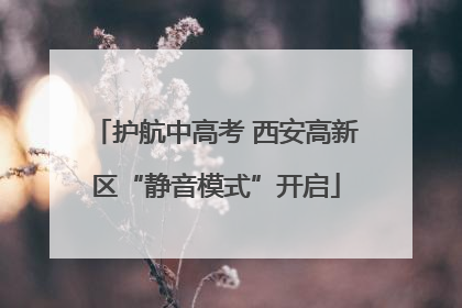 护航中高考 西安高新区“静音模式”开启
