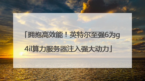 拥抱高效能！英特尔至强6为g4il算力服务器注入强大动力