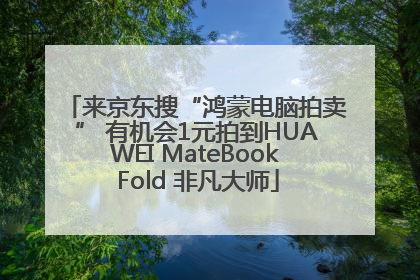 来京东搜“鸿蒙电脑拍卖” 有机会1元拍到HUAWEI MateBook Fold 非凡大师