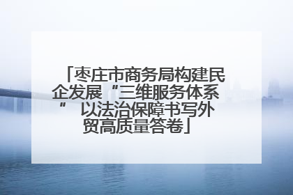 枣庄市商务局构建民企发展“三维服务体系” 以法治保障书写外贸高质量答卷