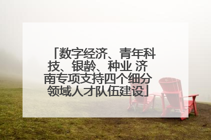 数字经济、青年科技、银龄、种业 济南专项支持四个细分领域人才队伍建设