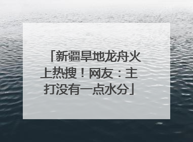 新疆旱地龙舟火上热搜！网友：主打没有一点水分