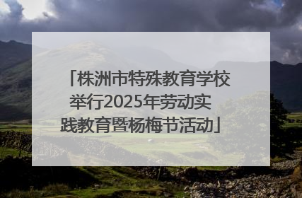 株洲市特殊教育学校举行2025年劳动实践教育暨杨梅节活动