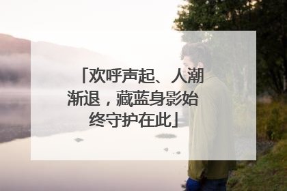 欢呼声起、人潮渐退，藏蓝身影始终守护在此