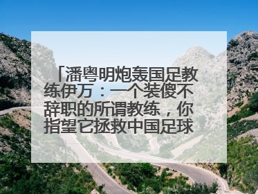 潘粤明炮轰国足教练伊万：一个装傻不辞职的所谓教练，你指望它拯救中国足球！此前曾多次发文评价国足