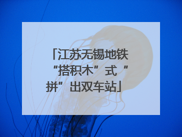 江苏无锡地铁“搭积木”式“拼”出双车站