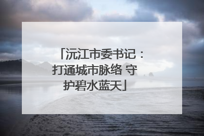 沅江市委书记：打通城市脉络 守护碧水蓝天