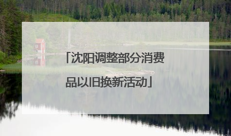 沈阳调整部分消费品以旧换新活动