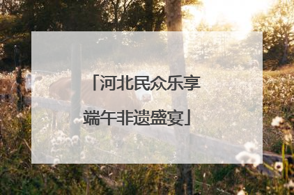 河北民众乐享端午非遗盛宴