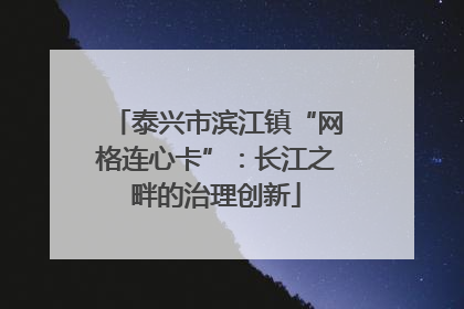 泰兴市滨江镇“网格连心卡”：长江之畔的治理创新