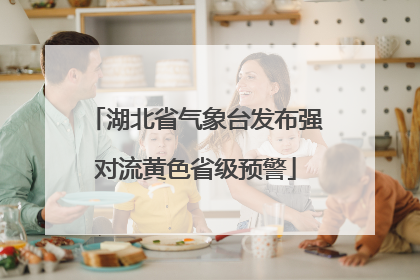 湖北省气象台发布强对流黄色省级预警
