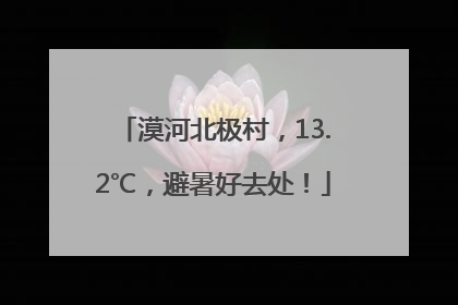 漠河北极村，13.2℃，避暑好去处！