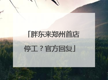 胖东来郑州首店停工？官方回复