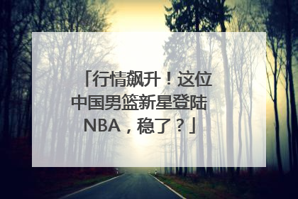 行情飙升！这位中国男篮新星登陆NBA，稳了？