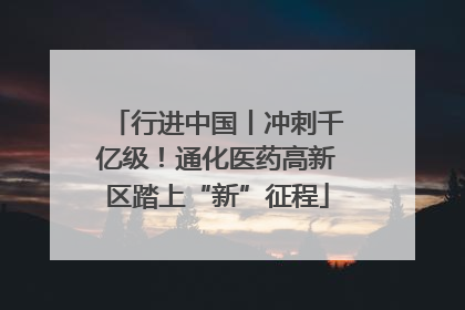 行进中国丨冲刺千亿级！通化医药高新区踏上“新”征程