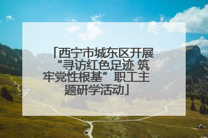 西宁市城东区开展“寻访红色足迹 筑牢党性根基”职工主题研学活动