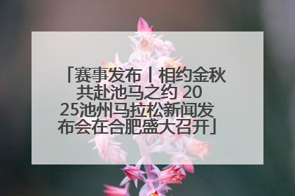 赛事发布丨相约金秋 共赴池马之约 2025池州马拉松新闻发布会在合肥盛大召开