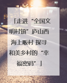 走进“全国文明村镇”庐山西海上畈村 探寻和美乡村的“幸福密码”