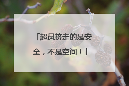 超员挤走的是安全，不是空间！