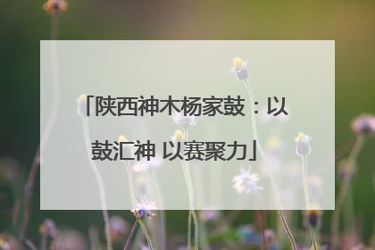 陕西神木杨家鼓：以鼓汇神 以赛聚力