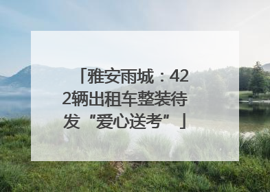 雅安雨城：422辆出租车整装待发“爱心送考”