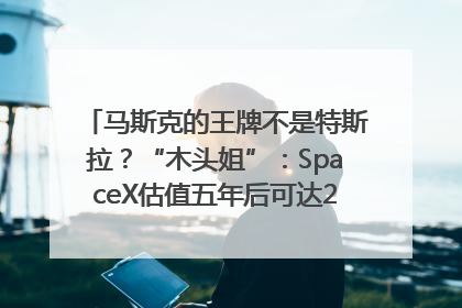 马斯克的王牌不是特斯拉？“木头姐”：SpaceX估值五年后可达2.5万亿美元！