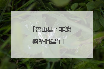 鲁山县：非遗槲坠俏端午