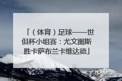 （体育）足球——世俱杯小组赛：尤文图斯胜卡萨布兰卡维达德