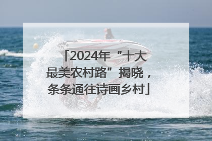 2024年“十大最美农村路”揭晓，条条通往诗画乡村