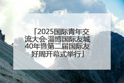 2025国际青年交流大会·淄博国际友城40年暨第二届国际友好周开幕式举行