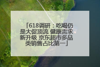 618调研：吃喝仍是大促顶流 健康需求新升级 京东超市多品类销售占比第一